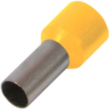 Ізольований наконечник втулковий e.terminal.stand.е0508.yellow 0,5 кв.мм, штир 8мм