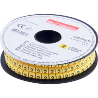 Маркер кабельный e.marker.stand.3.6.2, 3-6 кв.мм, "2", 350 шт