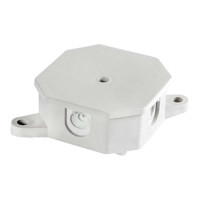 Коробка розподільча e.db.stand.r2.85x85x35K з клемником, 85х85х35 мм, IP 44, Р 2, зовнішня