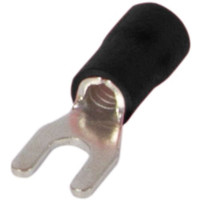 Ізольований наконечник вилковий e.terminal.stand.sv.5.4.black 4-6 кв.мм, чорний