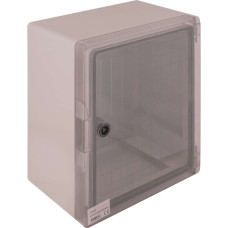 Корпус удароміцний з АБС-пластика e.plbox.300.350.165.tr, 300х350х165мм, IP65 з прозорими дверцятами