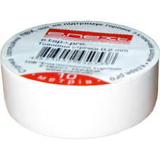 Ізолента e.tape.pro.20.white із самозгасаючого ПВХ, біла (20м)
