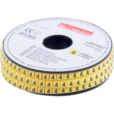 Маркер кабельний e.marker.stand.2.4.4, 2-4 кв.мм, "4", 500 шт