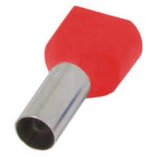 Ізольований наконечник e.terminal.stand.te.2.1.red (TE1010 red) 2x1 кв.мм, червоний