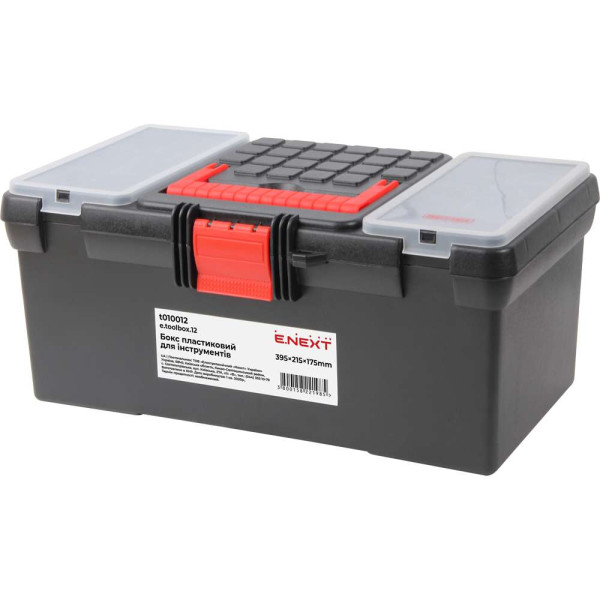 Бокс пластиковий для інструментів, e.toolbox.12, 395х215х175мм