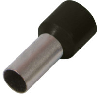 Ізольований наконечник втулковий e.terminal.stand.e1008.black 1,0 кв.мм, чорний