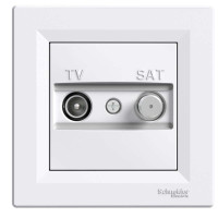 TV-SAT РОЗЕТКА КОНЕЧНАЯ БЕЛАЯ ASFORA, EPH3400121