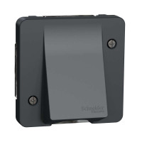 Механізм виводу кабеля IP55, чорний, Mureva Styl Schneider Electric, MUR37931