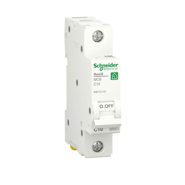 Автоматичний вимикач RESI9 Schneider Electric 10 А, 1P, крива С, 6кА  , R9F12110