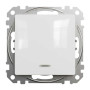 Одноклавішний перемикач з підсвіткою Білий Sedna Design Schneider Electric SDD111106L