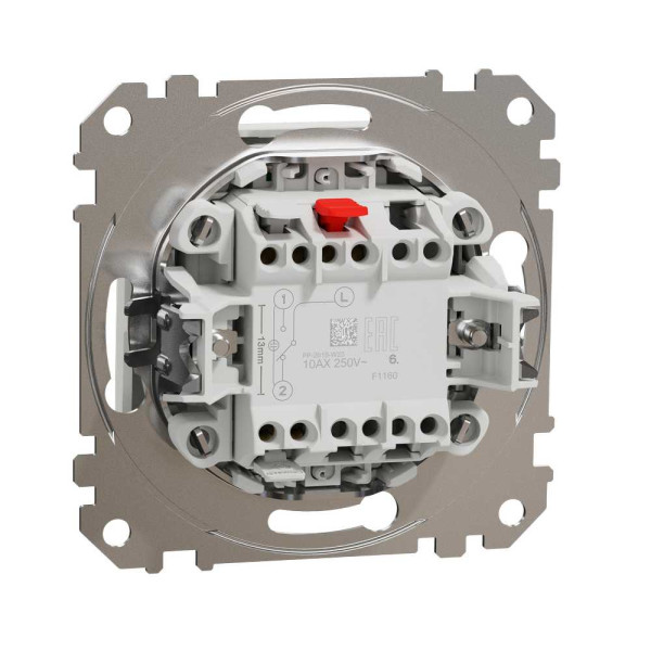 Одноклавішний перемикач з підсвіткою Білий Sedna Design Schneider Electric SDD111106L