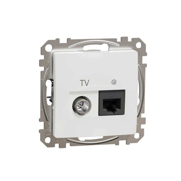 SDD111469T. Розетка RJ45 категорія 6 UTP -TV Білий Sedna Design Schneider Electric SDD111469T