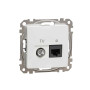 SDD111469T. Розетка RJ45 категорія 6 UTP -TV Білий Sedna Design Schneider Electric SDD111469T