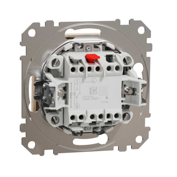 Одноклавішний перемикач з підсвіткою Бежевий Sedna Design Schneider Electric SDD112106L