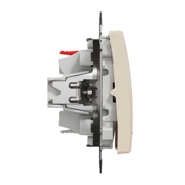 Одноклавішний перемикач з підсвіткою Бежевий Sedna Design Schneider Electric SDD112106L