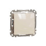 Одноклавішний кнопковий вимикач, Sedna Design & Element, бежевий, SDD112111, Schneider Electric