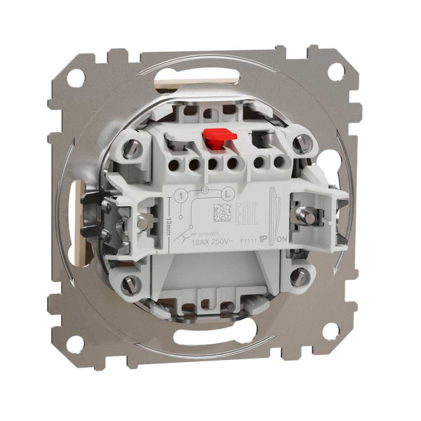 Одноклавішний кнопковий вимикач, Sedna Design & Element, бежевий, SDD112111, Schneider Electric