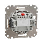Одноклавішний кнопковий вимикач, Sedna Design & Element, бежевий, SDD112111, Schneider Electric