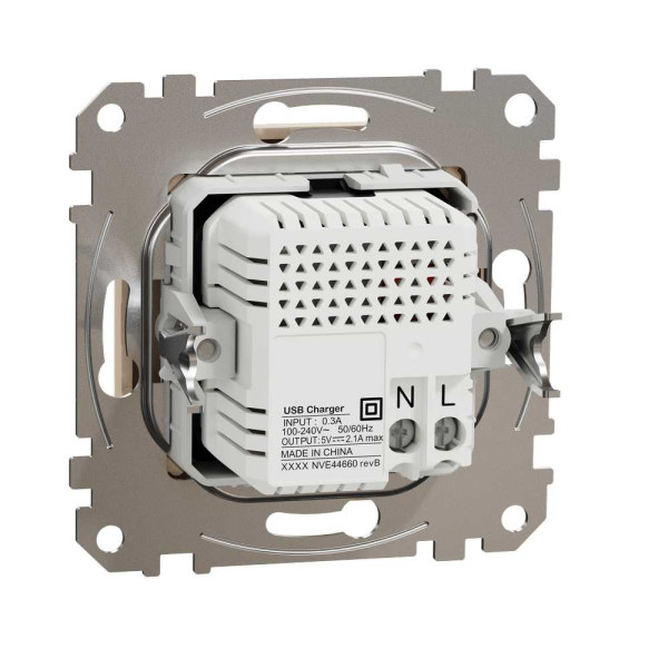 USB розетка тип A+A 2,1A Бежевий Sedna Design Schneider Electric SDD112401