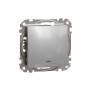 Одноклавішний перемикач з підсвіткою Алюміній Sedna Design Schneider Electric SDD113106L