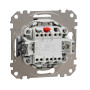 Одноклавішний перемикач з підсвіткою Алюміній Sedna Design Schneider Electric SDD113106L