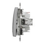 Одноклавішний перемикач з підсвіткою Алюміній Sedna Design Schneider Electric SDD113106L