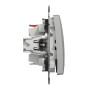 Одноклавішний перемикач з підсвіткою Алюміній Sedna Design Schneider Electric SDD113106L