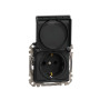 Розетка з заземленням, зі шторками та кришкою Чорний Sedna Design Schneider Electric SDD114024