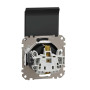 Розетка з заземленням, зі шторками та кришкою Чорний Sedna Design Schneider Electric SDD114024