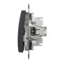 Одноклавішний перемикач з підсвіткою Чорний Sedna Design Schneider Electric SDD114106L