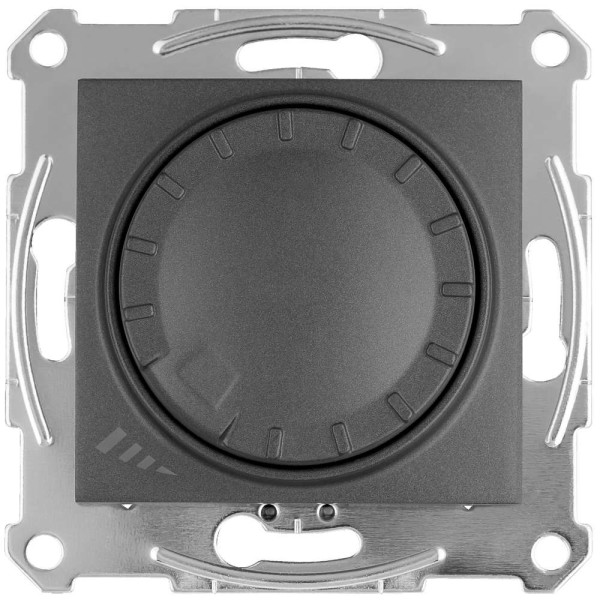 LED ДИМЕР ПОВОРОТНО-НАТИСКНИЙ 4-400Вт SEDNA ГРАФІТ, SDN2201270