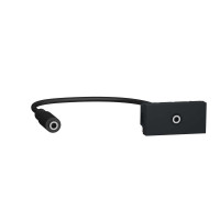 Розетка Minijack 1 модуль антрацит, NU343354