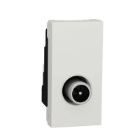 Розетка TV одинарна, 1 модуль білий, NU346118