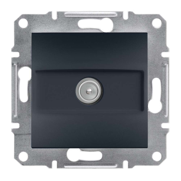 TV РОЗЕТКА ПРОХІДНА ASFORA АНТРАЦИТ 8dB, EPH3200371