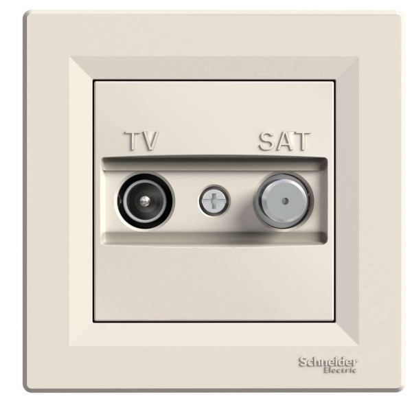 TV-SAT РОЗЕТКА КІНЦЕВА КРЕМ ASFORA, EPH3400123
