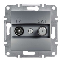 TV-SAT РОЗЕТКА КІНЦЕВА ASFORA СТАЛЬ, EPH3400462