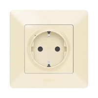 752294. Valena Life with NETATMO. Розумна розетка 2К+З 16А 230В. Колір Слонова кістка