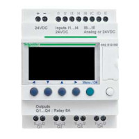 SR2B121B. Інтелектуальне логічне програмоване реле Zelio Logic 12 вх/вих, дисплей+годинник, 24В