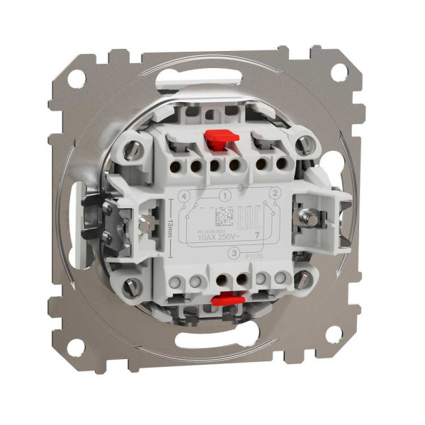 Перехресний/проміжний вимикач,Білий, Sedna Design&Elements Schneider Electric SDD111107