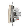 Перехресний/проміжний вимикач,Бежевий, Sedna Design&Elements Schneider Electric SDD112107