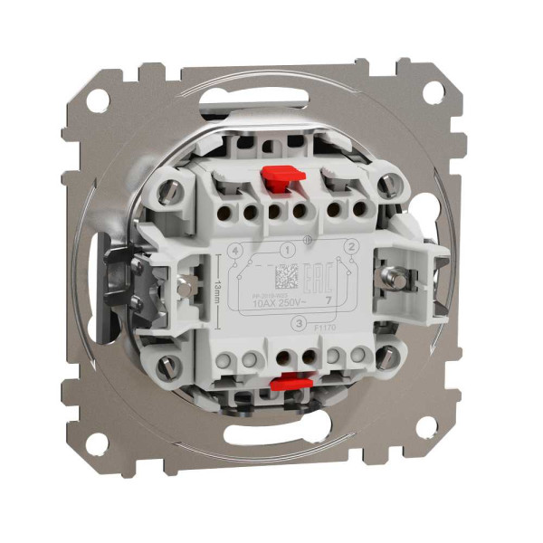 Перехресний/проміжний вимикач,Алюміній, Sedna Design&Elements Schneider Electric SDD113107