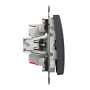Перехресний/проміжний вимикач,Чорний, Sedna Design&Elements Schneider Electric SDD114107