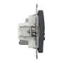 SDD114469T. Розетка RJ45 категорія 6 UTP -TV Чорний Sedna Design Schneider Electric SDD114469T