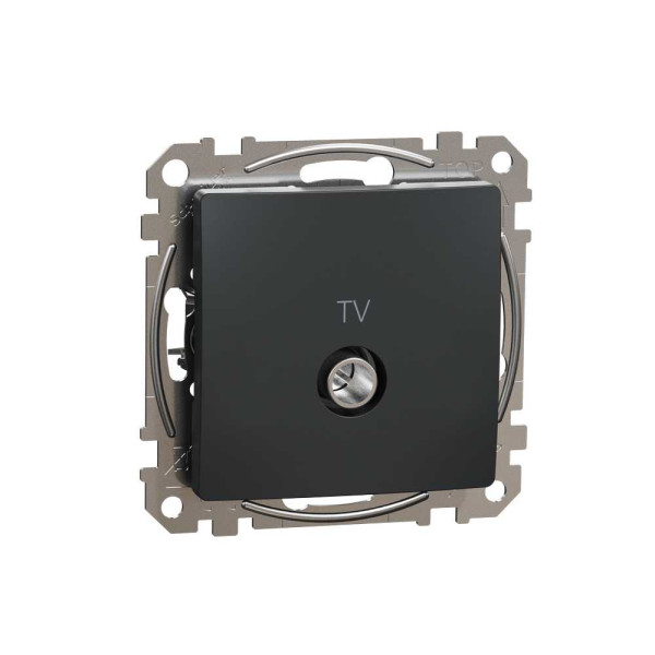 Кінцева TV розетка 4 дБ Чорний Sedna Design Schneider Electric SDD114471