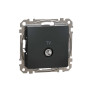 Кінцева TV розетка 4 дБ Чорний Sedna Design Schneider Electric SDD114471
