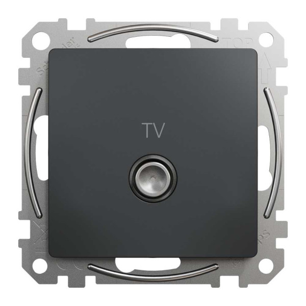 Кінцева TV розетка 4 дБ Чорний Sedna Design Schneider Electric SDD114471
