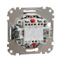 Одноклавішний кнопковий вимикач, Sedna Design & Element, матовий алюміній, SDD112111, Schneider Electric