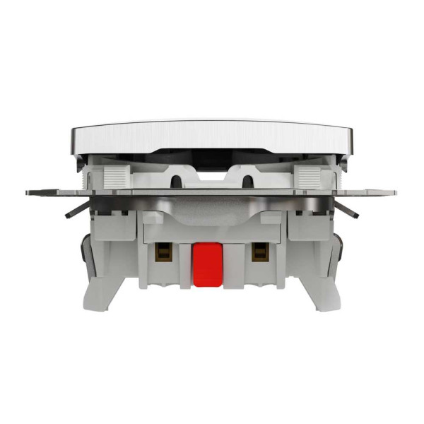 Одноклавішний кнопковий вимикач, Sedna Design & Element, матовий алюміній, SDD112111, Schneider Electric