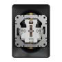 Подвійна розетка 2P+E з заземляючим контактом, Чорний Sedna Design Schneider Electric SDD314221