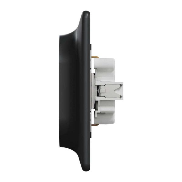 Подвійна розетка 2P+E з заземляючим контактом, Чорний Sedna Design Schneider Electric SDD314221